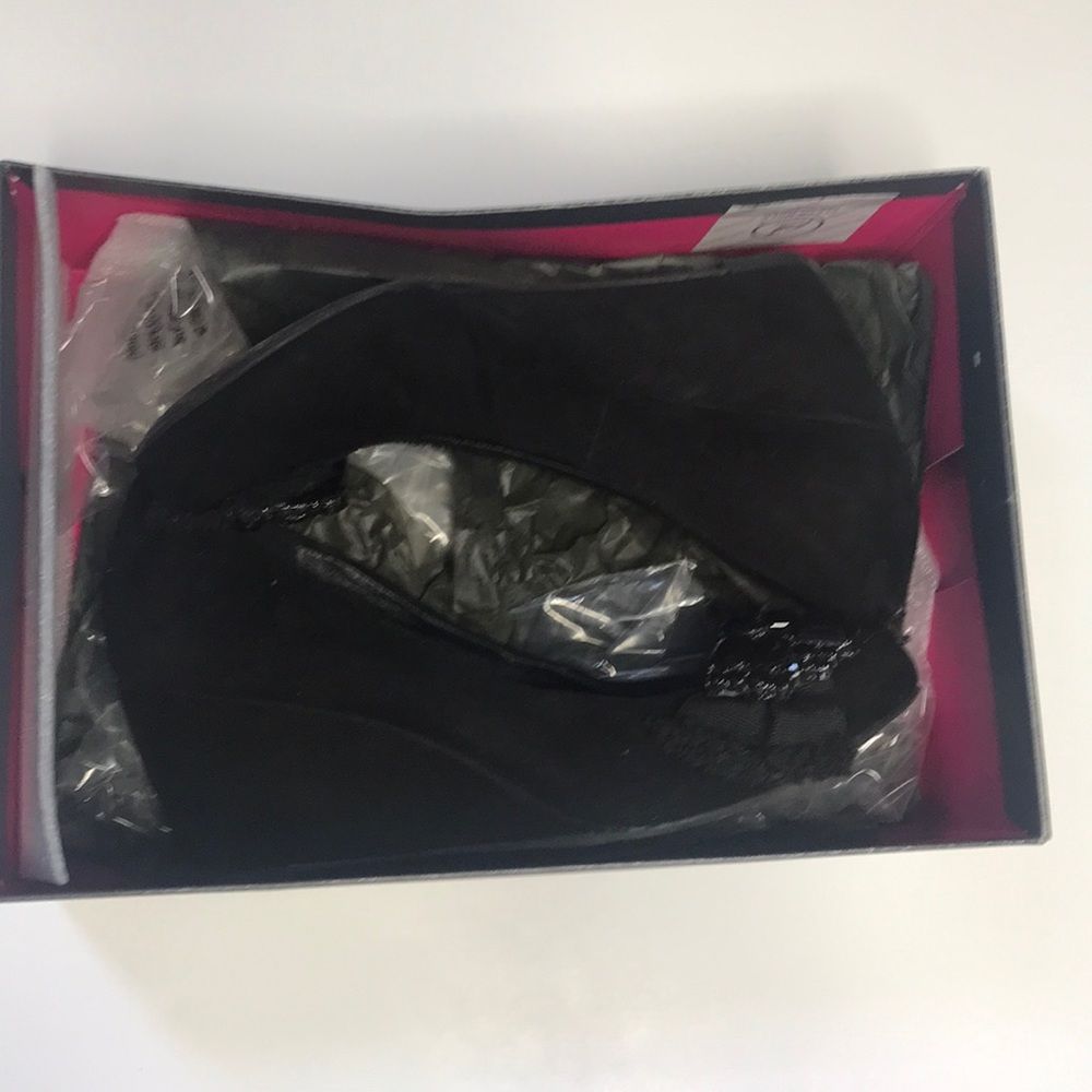 Vince Camuto Black Suede Wedge